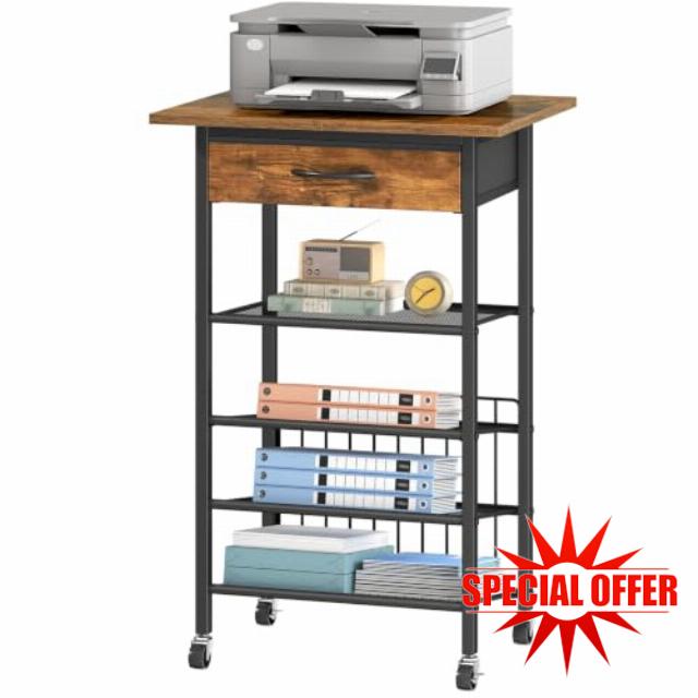 HOOBRO Printer Stand with Storage