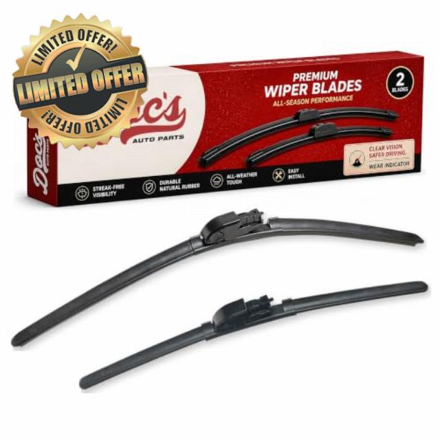 Doc's Auto Parts Windshield Wiper Blades for 2015-2024 Chevrolet Colorado | Frameless Beam