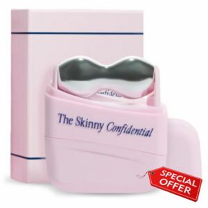 The Skinny Confidential Mint Ice Roller for Face - Beauty Gifts                                                          Compact Facial Skin Care Tools for Sculpting & Contouring - Cold Therapy Facial Rollers May Reduce Puffiness & Redness