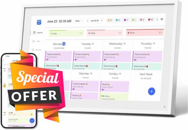 10.1" Digital Calendar