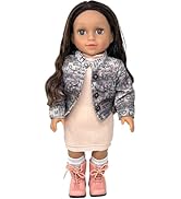 18 Inch Dolls with Soft Hair and Accessories – Soft Body 18 inch Doll with Poseable Vinyl Arms & ...