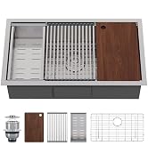 Jocisland 30" x 96" Stainless Steel Table for Prep & Work Adjustable Under Shelf and Feet, for Co...