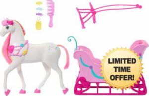 Barbie in the Nutcracker Land of Sweets Horse & Sled                                                          Colorful Scented Hair
