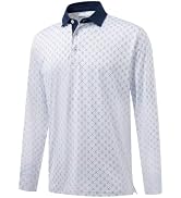 MICHEL ROUEN Long Sleeve Polo Shirts for Men with Collar Dry Fit Soft Athletic Sport Moisture Wic...