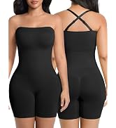 SIMIYA Shapewear Bodysuits Built in Bra, Tummy Control Strapless/strap | Full Body Shaper Seamles...