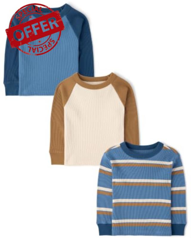 The Children's Place Baby Boys' and Toddler Long Sleeve Tops