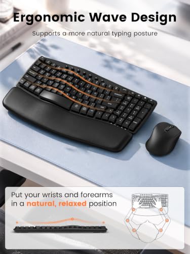 SABLUTE MA61 Wide Soft Memory Foam Wrist Rest