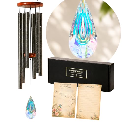 Window Hanging Decor Suncatcher Wind Chimes for Outside Deep Tone