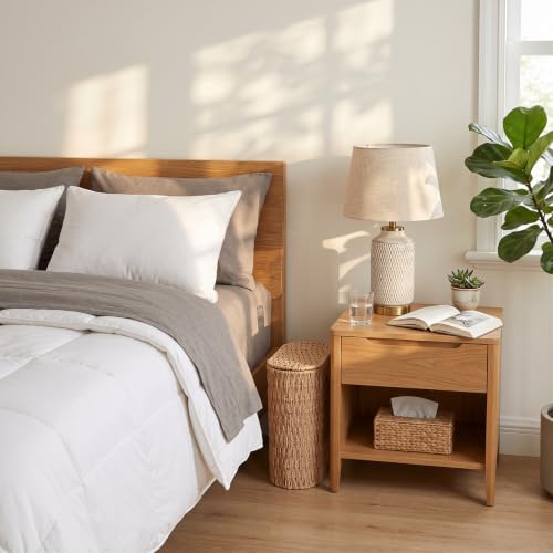 Decorative Woven Waste Basket for Bedroom