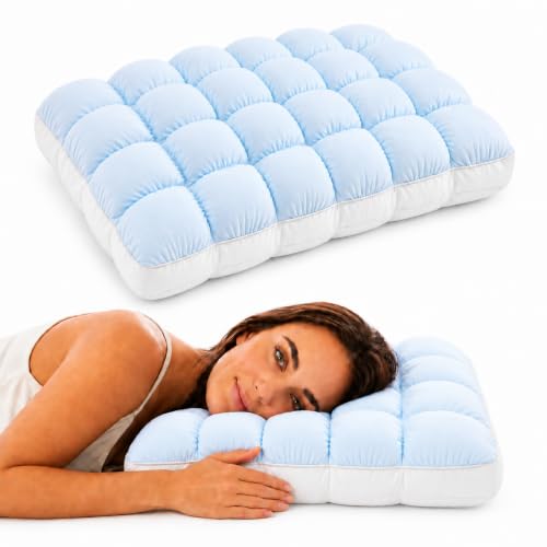 Cooling Bed Pillow with Ice Silk Cover