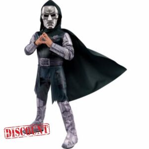 MARVEL Doctor Doom Official Youth Halloween Costume - Premium Quality Padded Jumpsuit with Plastic Mask