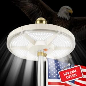 Flag Pole Light Solar Powered