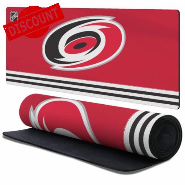 Head Case Designs Officially Licensed NHL Team Uniform Carolina Hurricanes 37.4 x 15.75 x 0.16 inches (900 x 400 mm) - XL Gaming Office Desk PC Keyboard Mouse Mat Pad