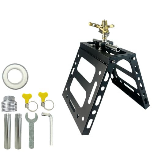 equipped with tees and risers