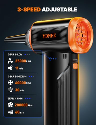 Rechargeable Air Blower 3-Speed Adjustable