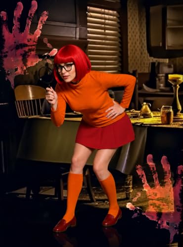 Red Wig and Magnifying Glass