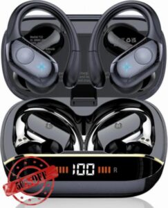 Qecnato 75H Sports Wireless Earbuds Bluetooth 5.4 Headphones Stereo