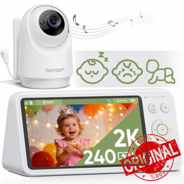 bonoch 2K 5.5" Baby Monitor No WiFi