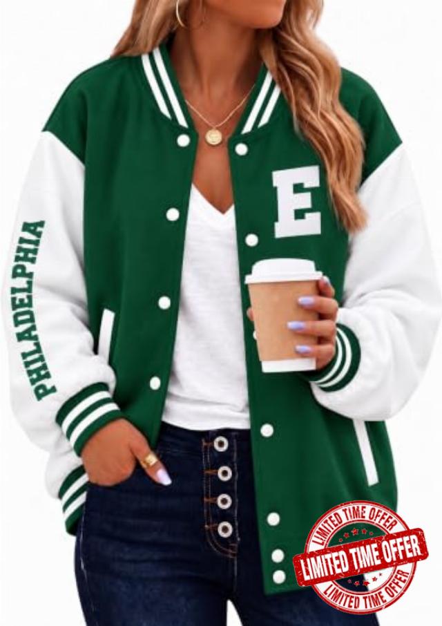 Women Football Varsity Jacket Baseball Bomber Jackets Game Day Outfits Coat                                                          Football Team Fan Jackets