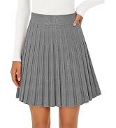 sohita Pleated Sweater Mini Skirts for Women Winter Skirt Knit Skirt | Classy Womens Pleated Skir...