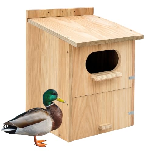 Duck Nesting Box Outdoor Shelter Large Duck House Solid Wood