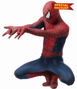 Hallowee Hero Costume Stretch Spandex with Hidden Zippers & Detachable Mask