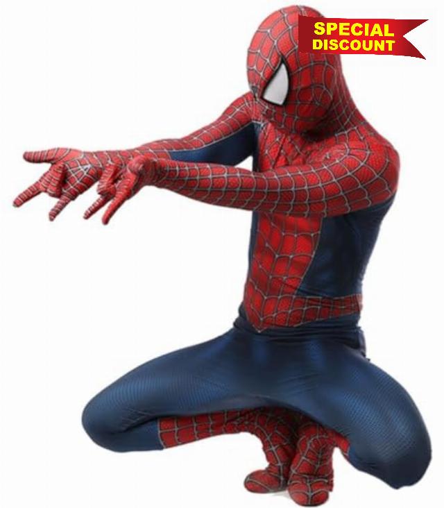Hallowee Hero Costume Stretch Spandex with Hidden Zippers & Detachable Mask