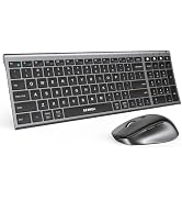 seenda SKM64-2 Bluetooth Keyboard and Mouse Combo for Mac, MacBook and iPad | Multi-device Blueto...