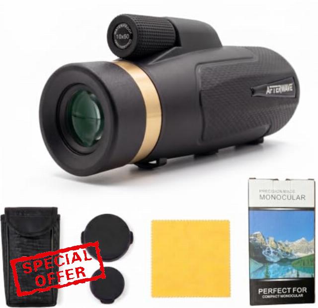 10x50 Monocular Telescope for Adults Low Light Vision for Concerts Sports Stadium