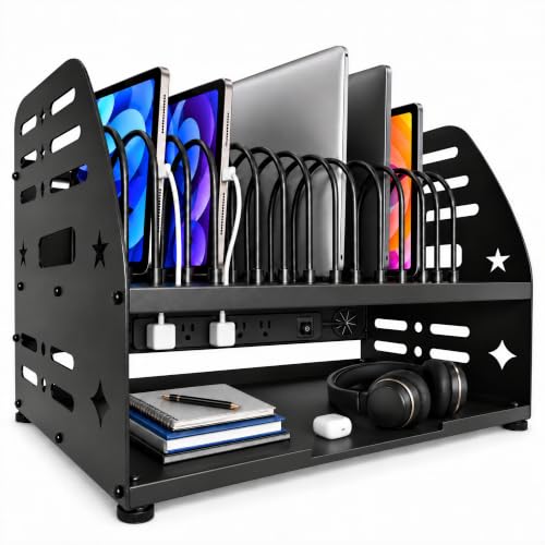 Steel Chromebook & Tablet Organizer for Classroom & Office