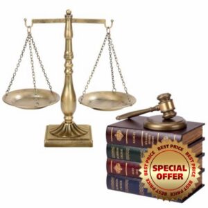 Tallew Antique Metal Justice Scale with Wooden Gavel and Block Set                                                          Decorative Faux Book Box