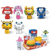 Super Wings Transformable Robot Toys Kids 5+ Foodie Series Jett Golden boy | 2-in-1 Robot & Food ...