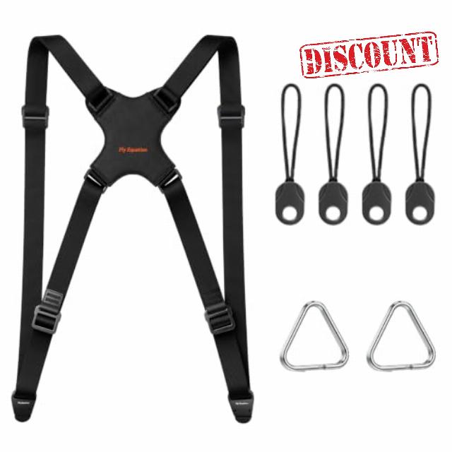 DSLR Camera Strap Chest Harness with Quick Release Buckles
