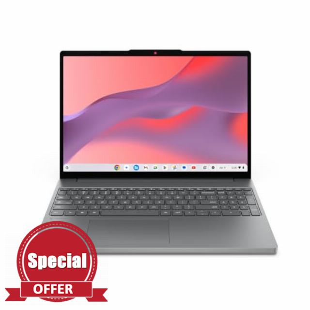Lenovo Chromebook m 15" - Everyday Laptop - Google Gemini - MediaTek Kompanio 540 CPU - 15.3" WUXGA IPS Display - 8GB RAM - 128GB UFS Storage - Integrated Arm Mali-G57 MC2 GPU - Luna Grey