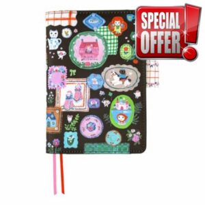 Hobonichi Techo A6 Planner Cover – Yumi Kitagishi: White Cat's Table Decorations (Cover Only)