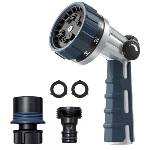 Water Hose Nozzle 10 Spray Patterns Leak Proof