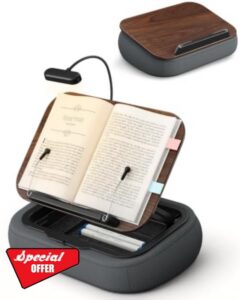 Viozon Lap Book Pillow Stand with Light