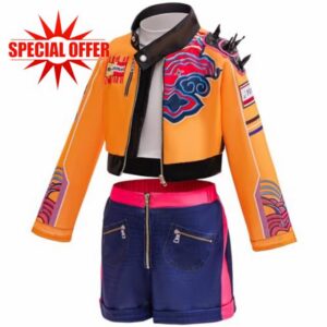 Singer Costume Kids Girls Halloween Outfit Include Jacket