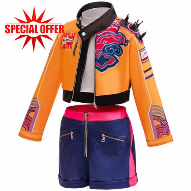 Singer Costume Kids Girls Halloween Outfit Include Jacket