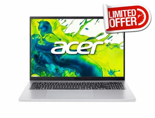 Acer Aspire Go 16 AI Ready Laptop | 16.0" WUXGA (1920 x 1200) IPS Touch Display | Intel Core 7 processor 150U | Intel Graphics | 16GB DDR5 | 512GB PCIe Gen4 SSD | Wi-Fi 6 | Windows 11 | AG16-71PT-783C