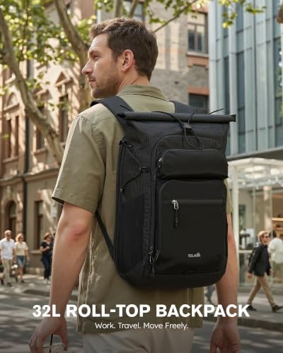 15.6" Laptop Carry on for Work Travel 32-40L Expandable