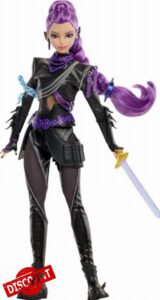 ​Mattel Kpop Demon Hunters HUNTR/X Rumi Deluxe Fashion Doll                                                          Wearing Removable Battle Look with Sword Accessory