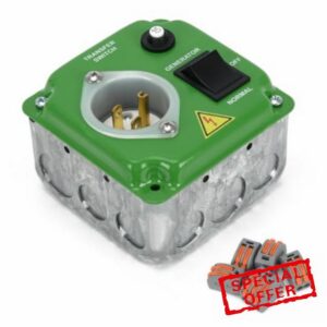 15 Amp 125V Manual Generator Transfer Switch