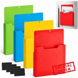 4PC Magnetic Folders File Holder
