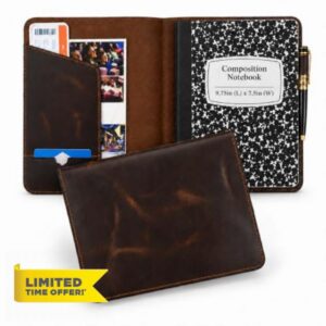 Genuine Leather Composition Notebook Cover for Hobonichi