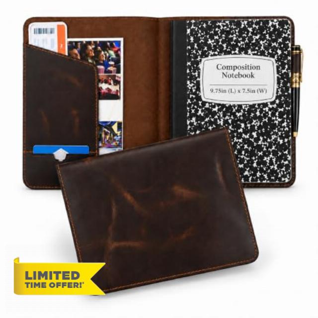 Genuine Leather Composition Notebook Cover for Hobonichi