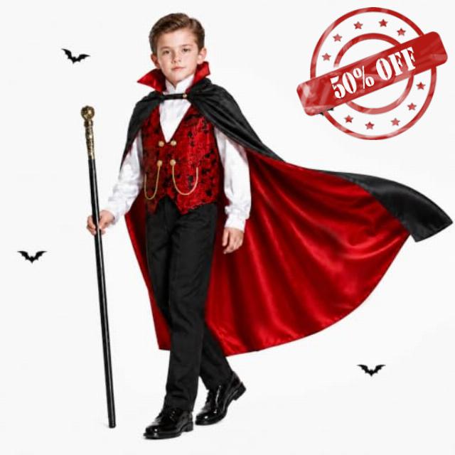 Boys Vampire Costume Set Halloween Dracula Cosplay Outfit for Kid 3-12                                                          Vampire Costume Boys Ages 3-5 5-7 7-8 8-10 10-12