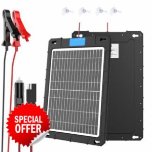 12W Solar Battery Charger Maintainer Trickle