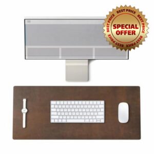 Genuine Leather 26" x 13" Desk Mat