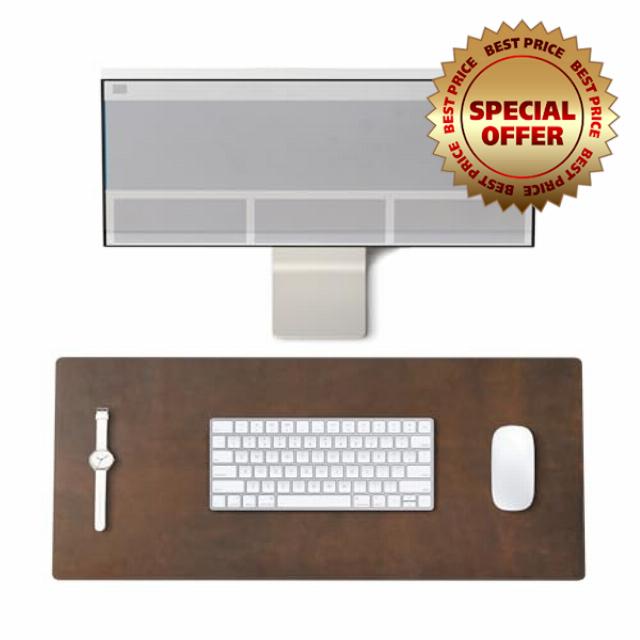 Genuine Leather 26" x 13" Desk Mat